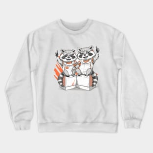 F1 funny Mclaren racoons, Lando Norris, Oscar Piastri, Formula 1 Graphic shirt (please send us a message if you want another custom design) Crewneck Sweatshirt